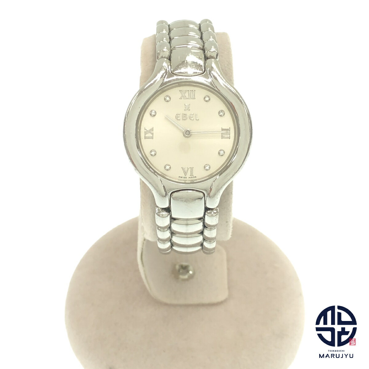 EBEL エベル ベルーガ E9976411 レディース 腕時計 ウォッチ 時計 ブランド 文字盤白 クオーツ QZ 【中古】