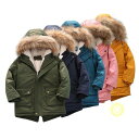キッズ モッズコート 男の子 女の子 キッズ・ジュニア アウター コート ジャケット フード付き 子供服 子ども服 新作 暖かい 防寒 秋服 冬服 裏起毛 オシ...