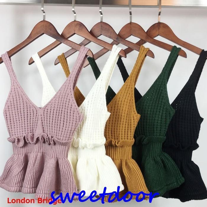 トップス キャミソール ニットキャミソール ビスチェ ニット キャメル レイヤード 重ね着 レディース ..