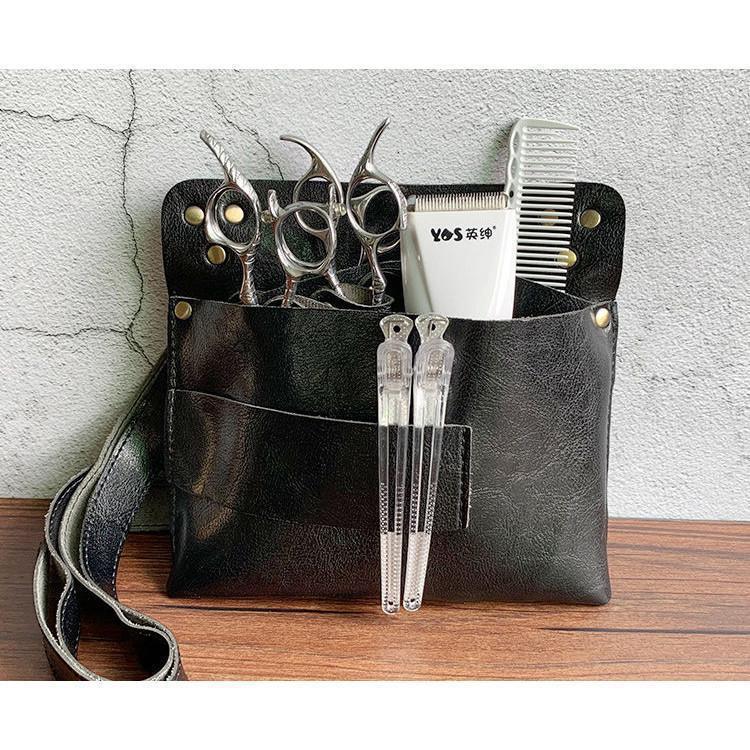 シザーケース 美容師 ウェストポーチ トリマー カット用品 シザーバッグ サロン 多機能 大容量 花屋 持..