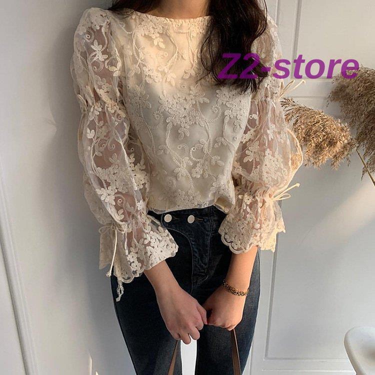 ブラウス レディース きれいめ 40代 春夏 上品 レース 花 刺繍 ブラウス 白 シャツ vネック トップス ..