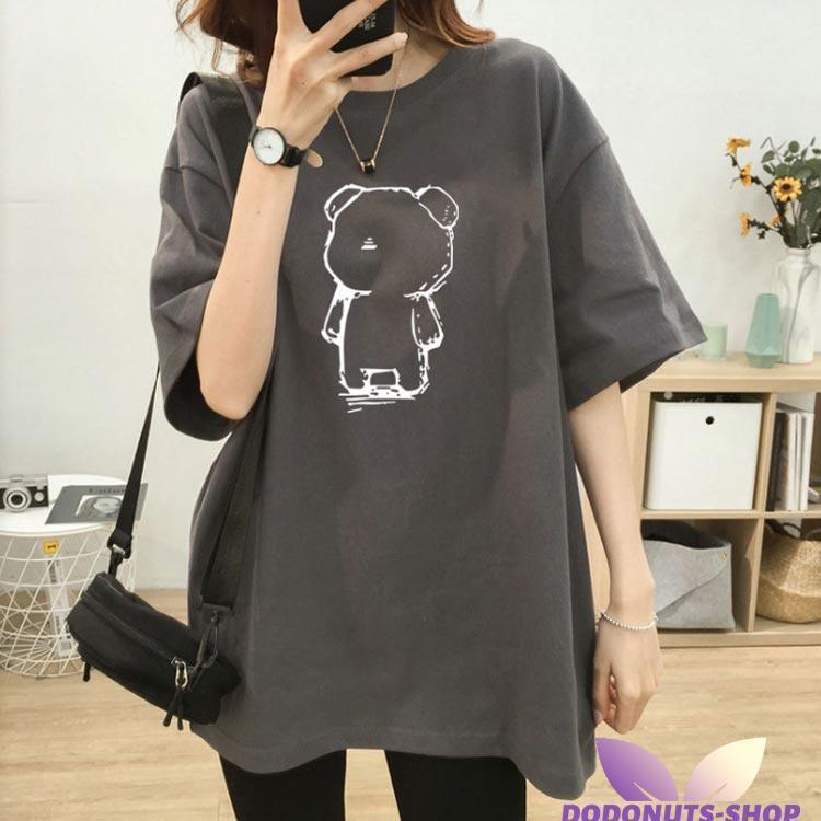 maruk shopの授乳服 マタニティ Tシャツ 半袖 授乳 チュニック 授乳口付き ビッグTシャツ マタニティトップス カットソー 母親 服装 妊娠 出産 産前 産後｜アングル2