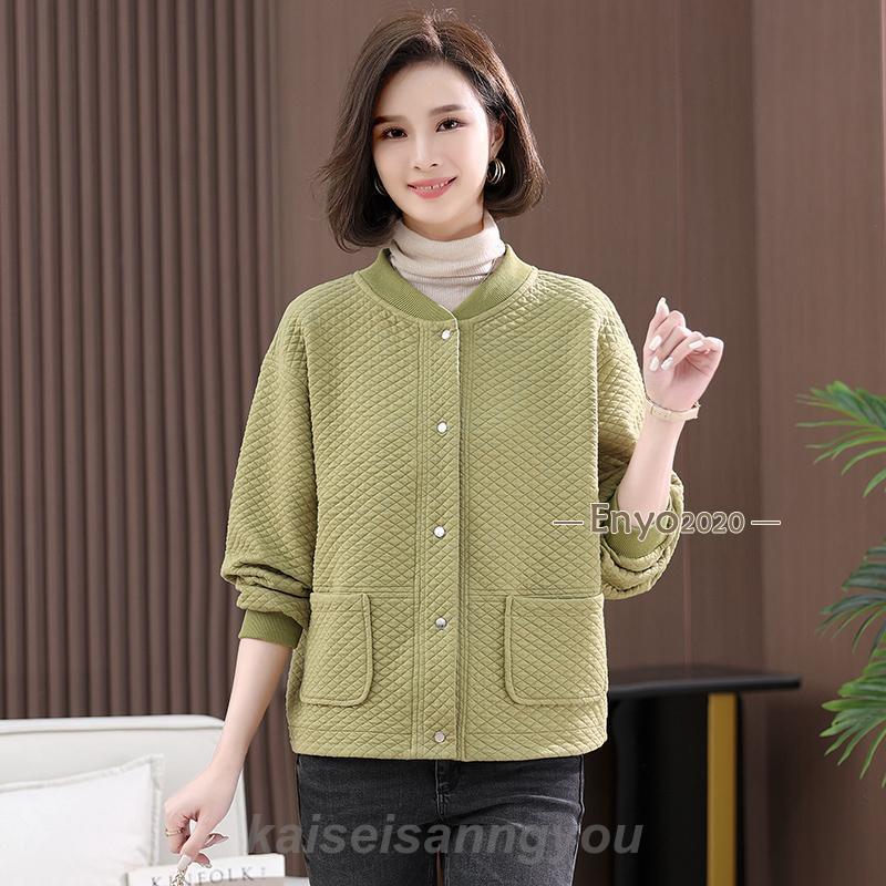 スタジャンアウターレディースキルティング両ポケットオーバーサイズゆったりラウンドカラースナップボタン秋冬カジュアル【サイズ:cm】M胸囲114袖丈57着丈57L胸囲118袖丈58着丈58XL胸囲122袖丈59着丈592XL胸囲126袖丈60着丈60※採寸方法や採寸位置により、1・3cmの誤差があります。【素材】82.5％コットン、17.5％ポリエステル