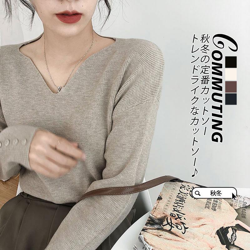 長袖 tシャツ レディース 防寒インナー Tシャツ トップス Vネック 秋冬 ロング丈 ロングシャツ カットソー 体型カバー 冬服 インナー ..