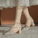 パンプス 痛くない 脱げない ハイヒール パンプス 結婚式 小さいサイズ パーティ ストラップ レディース ポインテッドトゥ ヒール5センチ