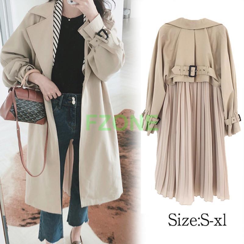 トレンチコート レディース スプリングコート シフォン フリル ギャザー プリーツ 春コート ロングコート アウター 春秋 大きいサイズ お洒落 通勤
