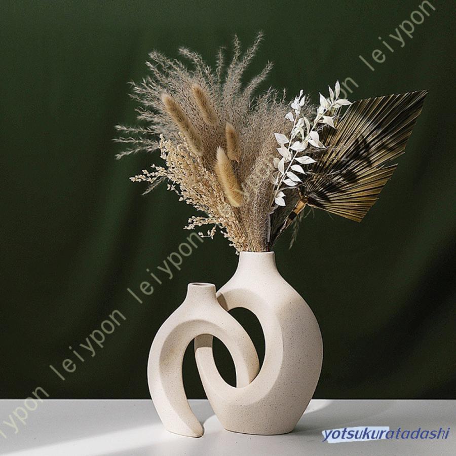 フラワーベース 一輪挿し 花器 花瓶 陶器 北欧 韓国風 モダン 無地 アート インテリア 雑貨 シンプル お洒落 オブジェ 置物 実用的 新生活 ギフト おうち時間