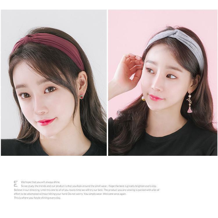 ヘアバンド レディース ヘアアクセサリー リブニット カラバリ豊富 ストライプ か...