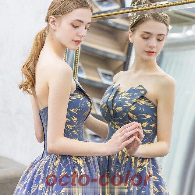 ビスチェ ベアトップ ロングドレス 発表会ドレス イブニングドレス お呼ばれ 演奏会 結婚式 フォーマル..