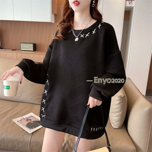 トレーナー レディース 長袖 トップス プルオーバー ワッフル スウェット ゆったり ファッション tシャツ トレーナー レディース 長袖 トップス プルオーバー ワッフル スウェット ゆったり ファッション tシャツ