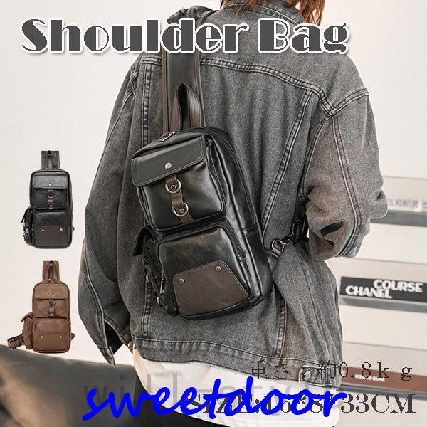 ボディバッグ メンズ 革 小さめ ショルダーバッグ メンズ ワンショルダー 斜めがけ