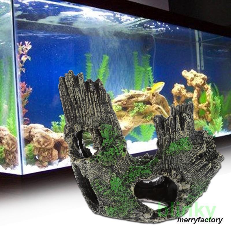 流木 隠れ流木 かくれ流木 丸太 水槽装飾 水中アクセサリー アクアリウム用品 穴開き 空洞 トンネル 樹..