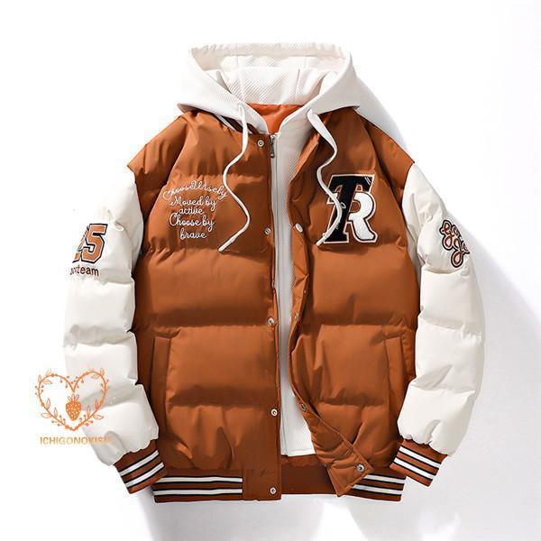 中綿ジャケット メンズ スタジャン アメカジ アウター ジャンパー 刺繍 防寒 カジュアル ワッペン ジャ..