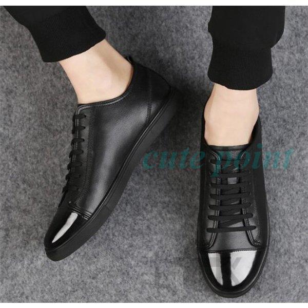 スニーカー メンズ ビジネスシューズ 紳士 白 黒 シューズ カジュアル お洒落 秋 冬 通勤にも