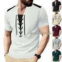 Tシャツ メンズ ワッフル 半袖Tシャツ カジュアル Tシャツ 無地 ワッフル生地