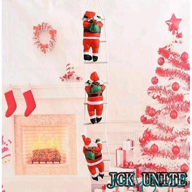クリスマス飾り はしごサンタクロース サンタ人形はしご 三人 吊り装飾用 インテリア飾り クリスマス ..