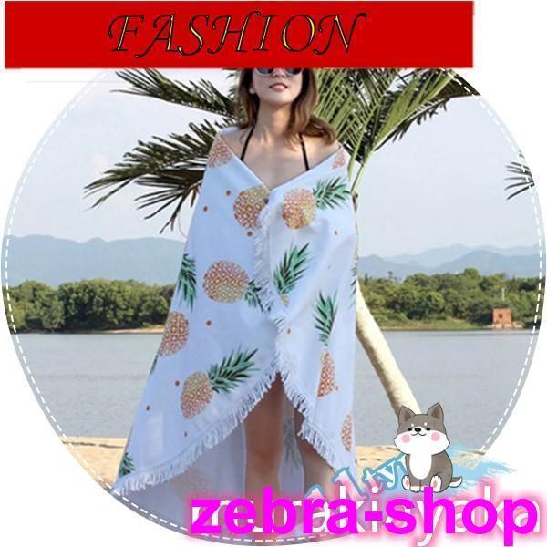 ビーチマット ラウンドタオル ビーチ ラウンドビーチタオル タオルケット バスタオル 大判 ラグマット ..