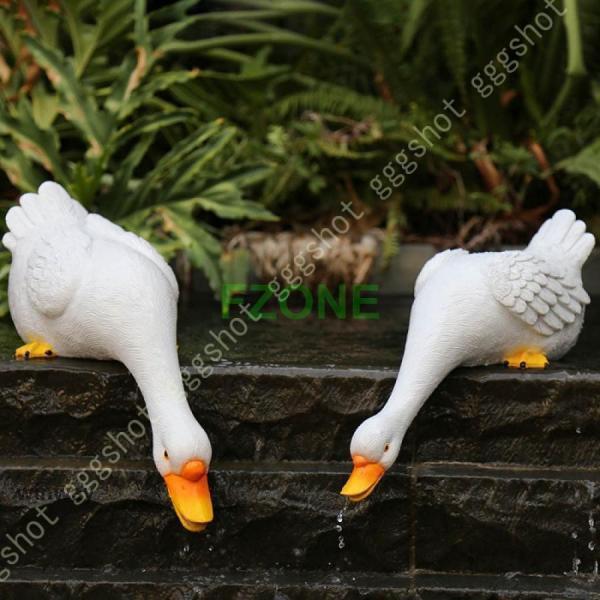 ガーデンオーナメント アヒル 置物 おしゃれ ガーデニング雑貨 ガーデンオブジェ 飾り ガーデニング ガーデニング雑貨 置き物 樹脂 インテリア