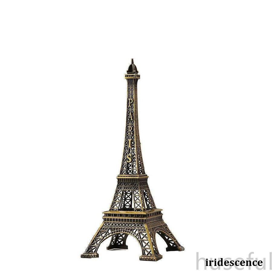 置物 エッフェル塔 卓上サイズ おしゃれ フランス パリ インテリア レトロ 装飾 飾り(アンティークゴールド, 小サイズ)