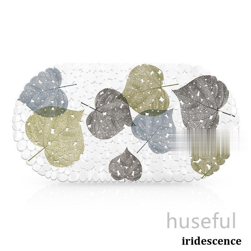 バスマット お風呂マット 浴室内マット 爽やかなイラスト PVC 滑り止め付き 楕円形 滑り止め 安全 おし..