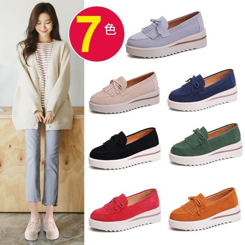 スニーカー 軽量 レディース スリッポン 厚底 インヒール カジュアルシューズ　ウェッジソール ローカ..