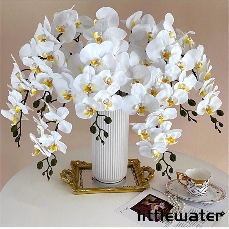 フェイク 造花 胡蝶蘭 インテリアフラワー ホワイト 飾り 贈り物 花材 花資材 プレゼント記念日 母の日 レディース ギフト