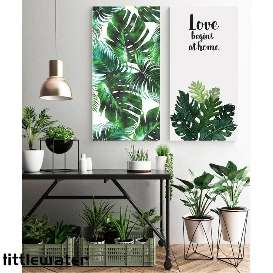 絵画 インテリア ファブリック 絵 植物 30×60cm 壁掛け アートパネル リビング プレゼント アートフレーム 飾る