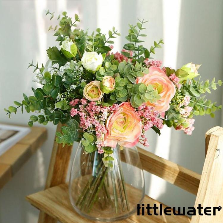 3本セット ウエディングブーケ 安い 結婚式 花嫁 ブーケ 造花 花束 ブライダルブーケ ウェディング アレンジメント アートフラワー インテリアフラ