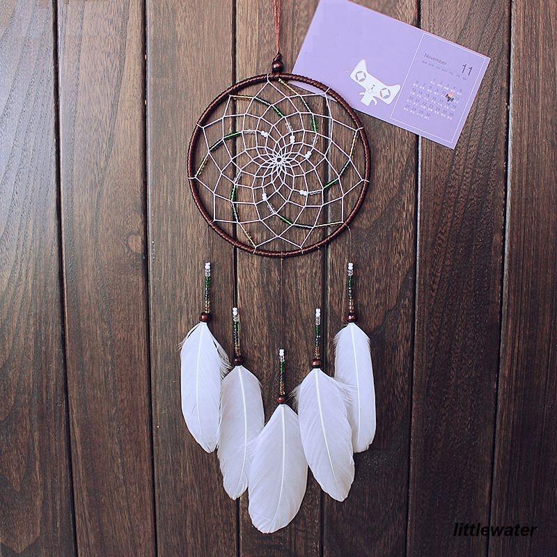 ドリームキャッチャー ウォールインテリア 魔除け お守り フェイクフェザー ウォールデコレーション アジアン雑貨 インテリア雑貨 インテリア 飾り 装