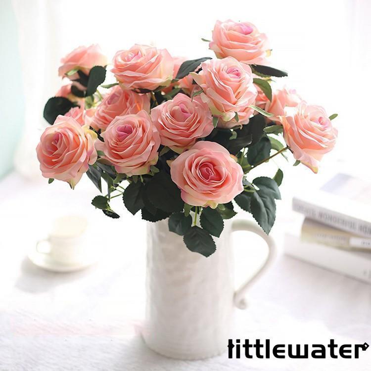 2本セット ウエディングブーケ 安い 結婚式 花嫁 ブーケ 造花 花束 ローズ ブライダルブーケ ウェディング アレンジメント アートフラワー インテリアフラ