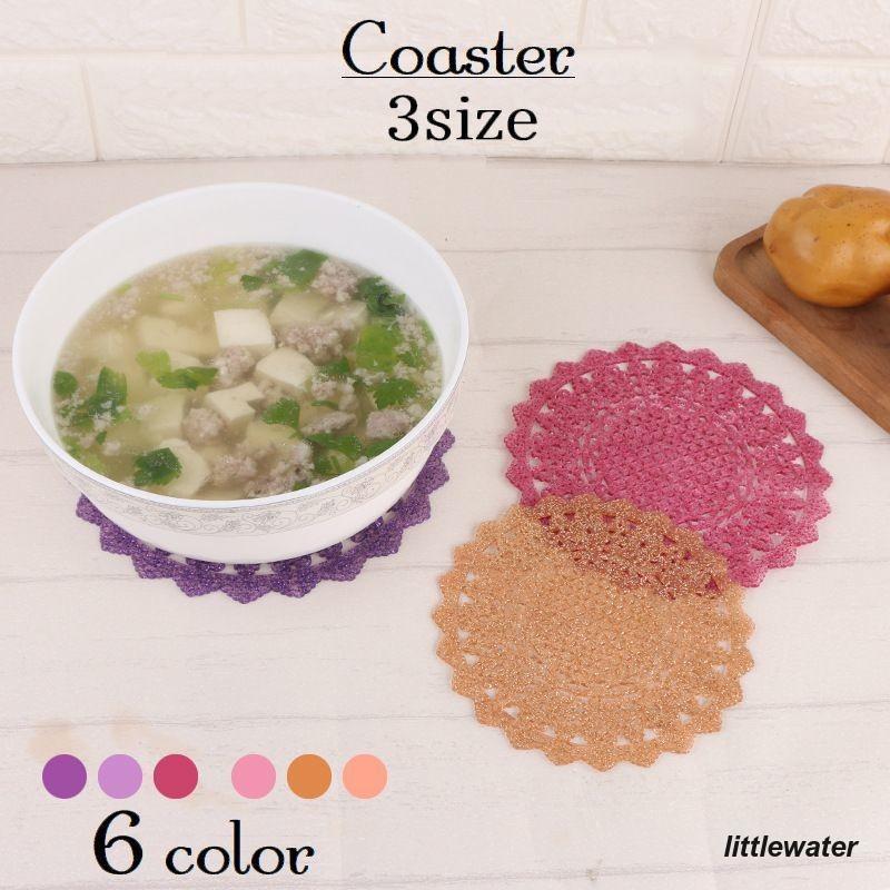 コースター コップ敷き 鍋敷き キッチン用品 インテリア シリコン製 グラスマット カップ敷き 滑り止め..