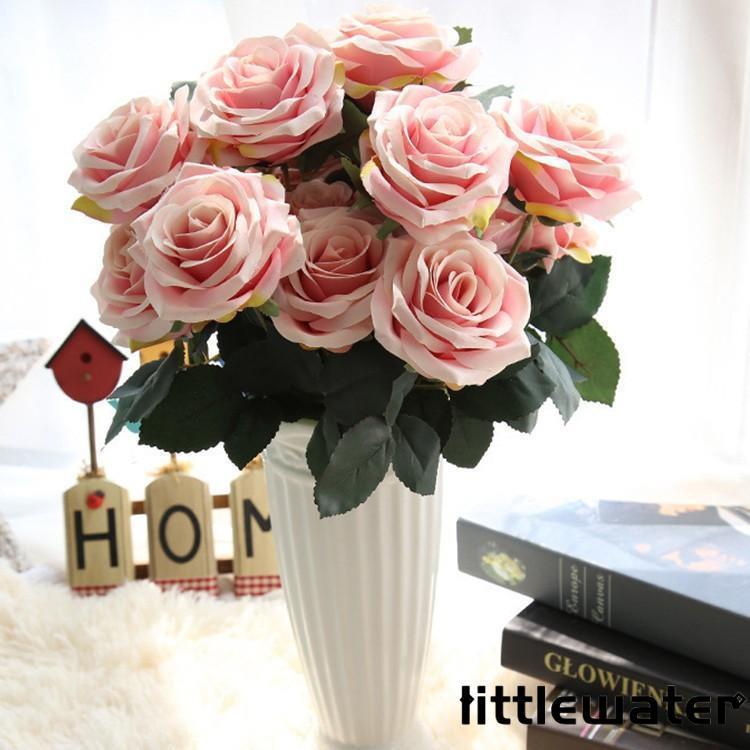 造花 インテリア ローズバンチ お洒落 雑貨 ナチュラル 飾り　部屋装飾　花束 ブーケ フェイクグリーン..