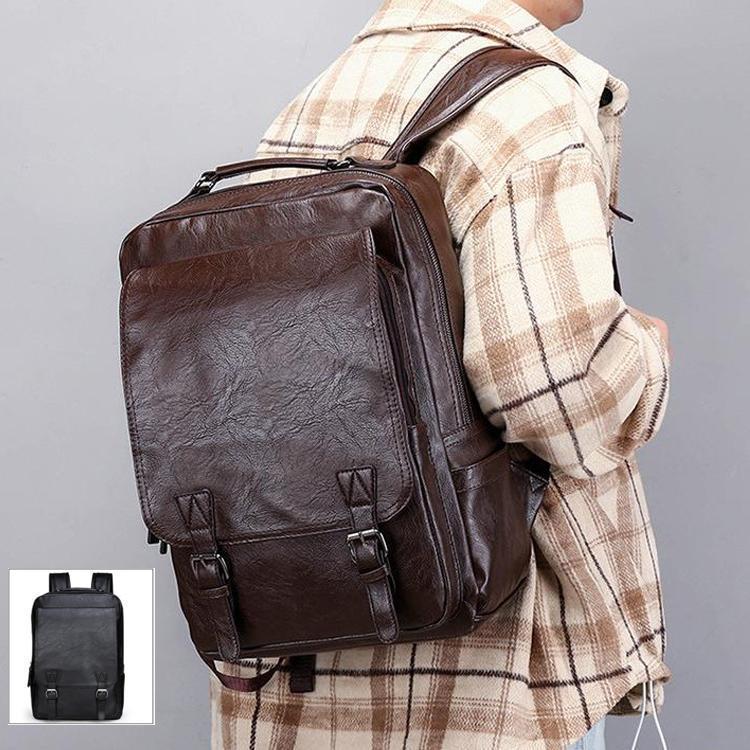 楽天maruk shopリュック メンズ リュックサック pu革　デイパック　ビジネス　バックパック　レザー　通勤通学　旅行　出張　アウトドア　自転車鞄　カバン　男女兼用