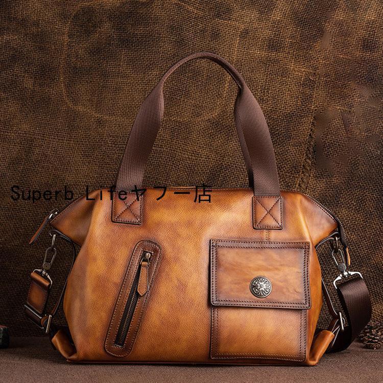 ハンドバッグ トートバッグ メンズ 本革 2way 手提げバッグ ショルダーバッグ トレンド レザー 手提げ 斜めがけ ビジネスバッグ 通勤通学 鞄