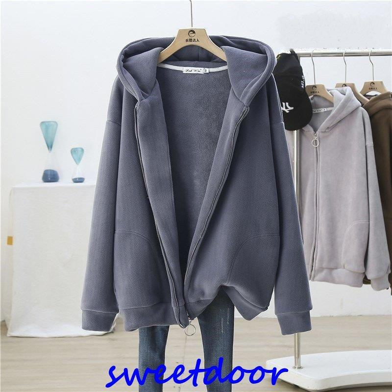 パーカー レディース 裏ボア 厚手 ジップ スウェット アウター 防寒 フード付き トップス ロング丈 秋 冬 あったか ゆったり カジュアル 大きい