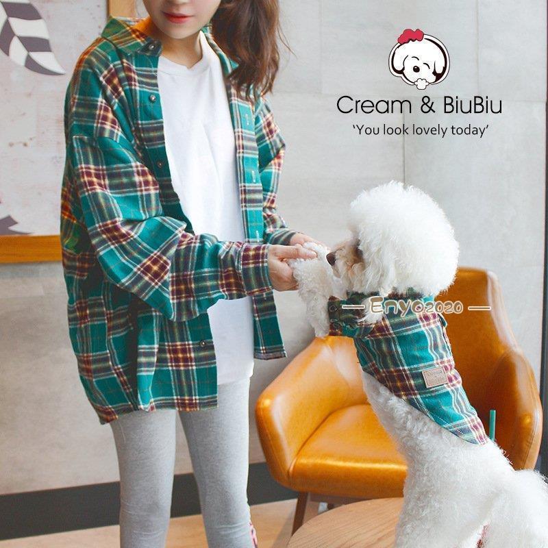 犬とお揃いコーデ 犬 お揃い 服 春夏シャツ ペットとお揃い ペット親子お揃い?犬の服 犬/猫とオーナー..