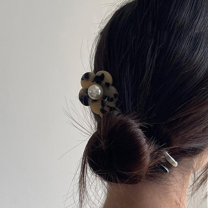 かんざし ヘアコーム U字コーム へアスティック レディース ヘアアクセサリー 髪留...