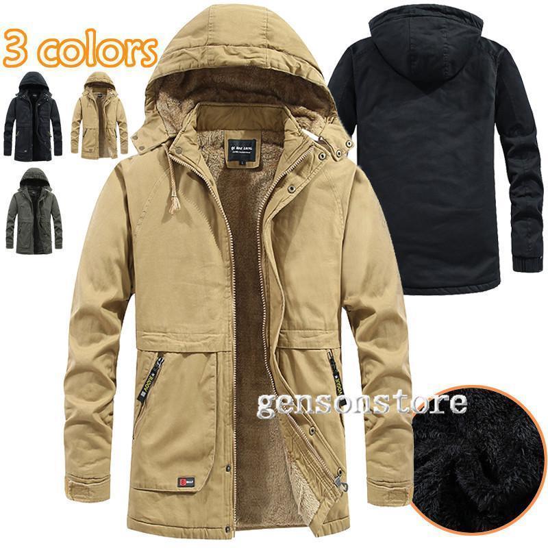 モッズコート ミリタリーコート ボア 裏起毛 厚手 長袖 アウター ロングコート ブルゾン 防寒 秋冬 メンズ カジュアル フード付き ジャケット 冬服 あった...