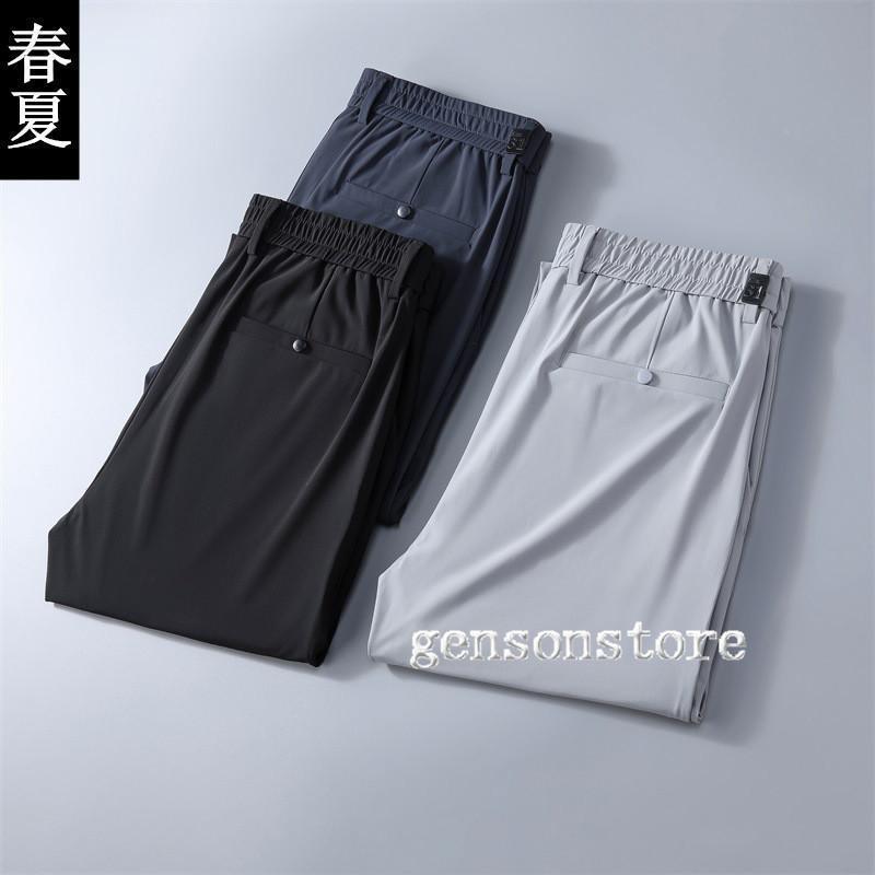 スラックス メンズ 春夏 クールビズ 大きいサイズ 落ち感 涼しい ビジネスパンツ ロング丈 ズボン ボトムス 無地 薄手 洗える ウォッシャブル スーツ 紳士服