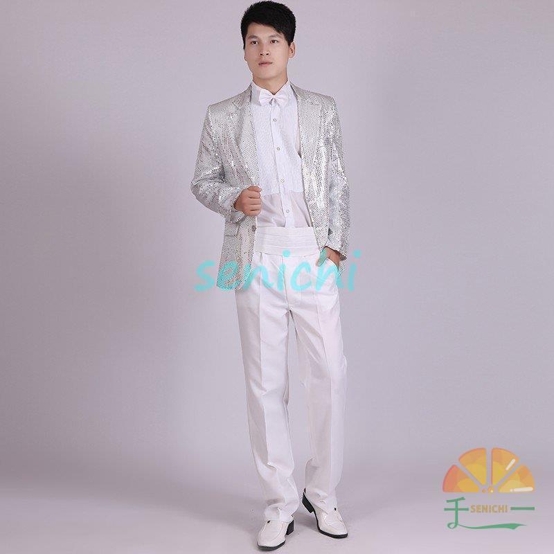 演出服ジャケット　 派手 カラオケ衣装 イベント 撮影 ダンスウェア パーティースーツ メンズスーツ ダンス衣装 司会者 男性用 ステージ衣装