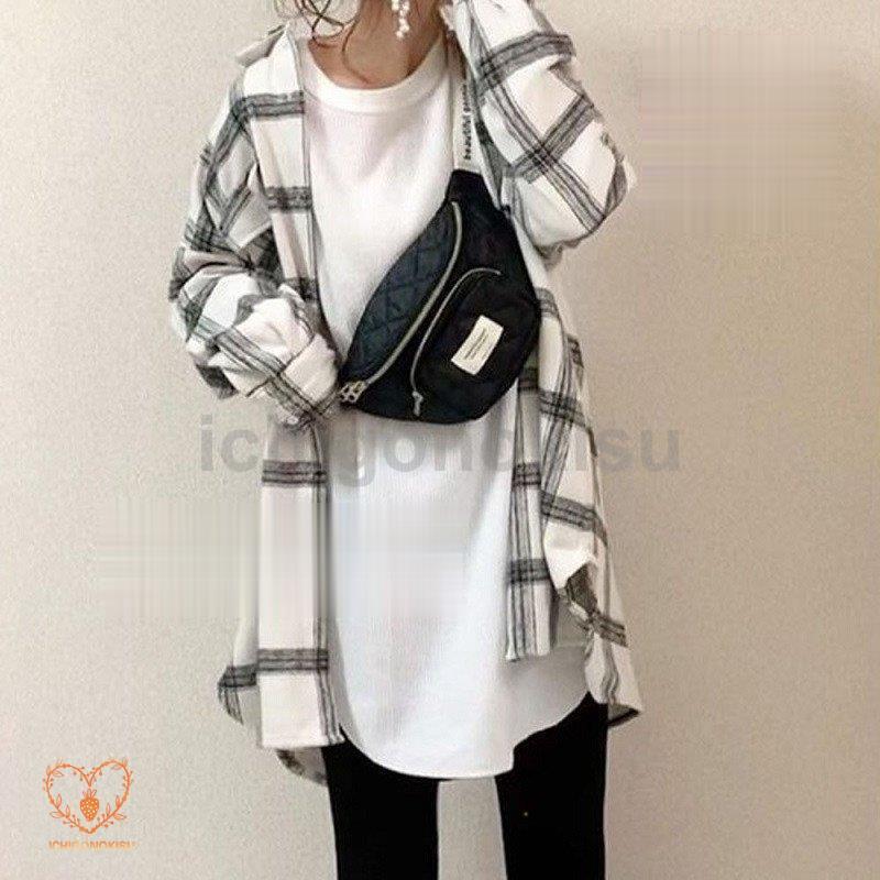 チェックシャツ レディース シャツ ロングシャツ 大きいサイズシャツ チェック カジュアル お出掛け 部..