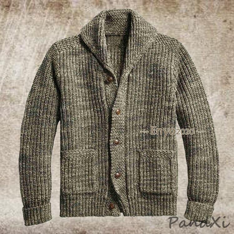 Rakuten - カーディガン メンズ 長袖 ニットジャケット 無地 ローゲージ 秋服 セーター 冬服 保温 ジャケット ポケットあり カジュアル