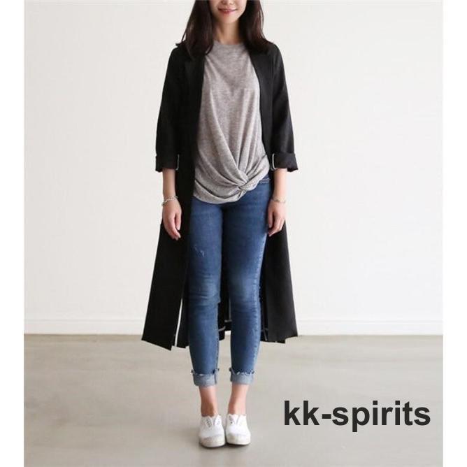 トレンチコート 秋 ロングカーディガン ジャケット 綿麻混 シンプル 秋服 長袖 無地 体型カバー 大きサイズ カジュアル ゆったり 着痩せ おしゃれ