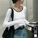 春 夏 長袖Tシャツ レディース秋服 カットソー
