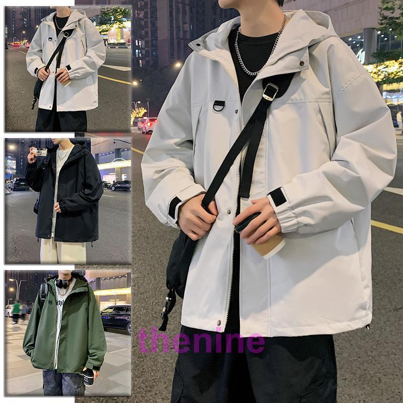 ウインドブレーカー メンズ レジャー スポーツ 防風 無地 アウター 秋服 スポーツウェア 長袖 ジャケッ..