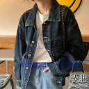 レディース デニム ジャンパー 長袖 ショート丈 トップス 韓国風 カジュアル シンプル ゆったり 秋服 おしゃれ イベント トレンド