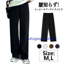 パンツ ワイドパンツ ハイウエストパンツ バギーパンツ レディース 秋 秋服 体型カバー ウエストゴム ボトムス 大きいサイズ ストレッチ ゆったり おしゃれ