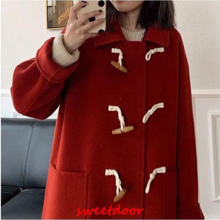 ダッフルコート レディース 冬 ロング丈 チェスター 冬コートオーバーコート 体型カバー 羽織 無地 Aライン 着痩せ お洒落 きれいめ 通..