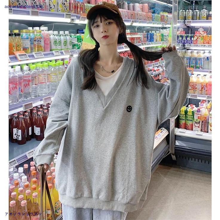 パーカー レディース 長袖 秋服 Tシャツ 重ね着 トレーナー トップス 秋 ゆる 体型カバー カジュアル