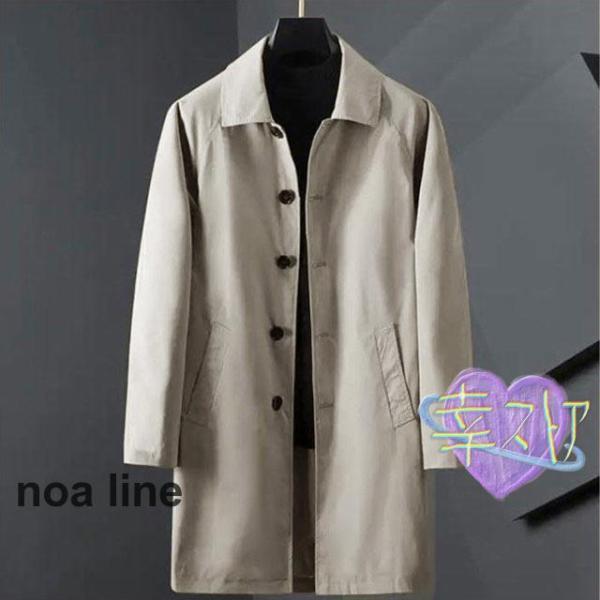 M~5XL!ステンカラーコート ビジネスコート 春アウター メンズ スプリングコート ト...